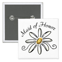 Maid of Honour Pinback Button