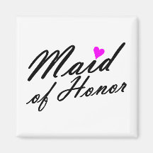 Maid Of Honour Refrigerator Magnets