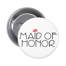 Maid of Honour Smooch Buttons