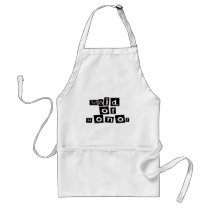 Maid of Honour (Sq Blk) Apron