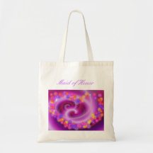 Maid of Honour Swirly Heart Bag