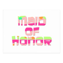 Maid of Honour Tees and Gifts Post Card
