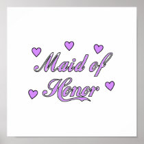 Maid of Honour Wedding Hearts