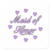 Maid of Honour Wedding Hearts