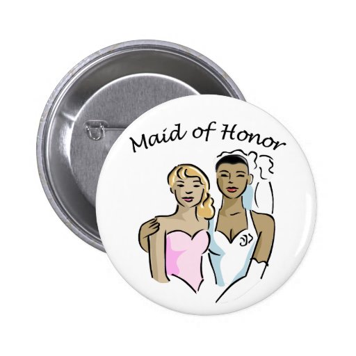 Maid of Honour Wedding ID Button