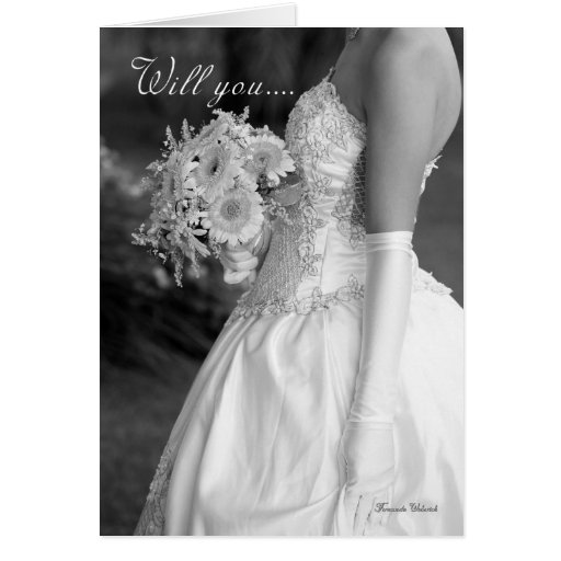 Maid of Honour, will you be my bridesmaid black an Cards
