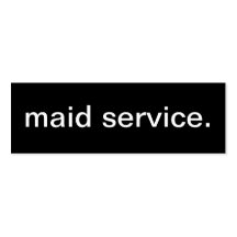 Maid Service Business Card