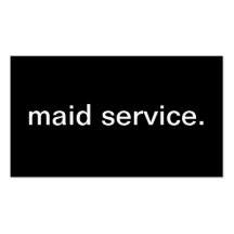 Maid Service Business Cards