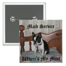 Maid Service Pinback Button