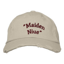 "Maiden Niue" Embroidered Baseball Caps
