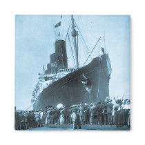 Maiden Voyage of RMS Lusitania, 13 Septemeber 1907 Magnets
