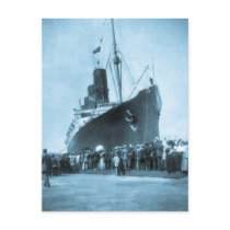 Maiden Voyage of RMS Lusitania, 13 Septemeber 1907 Postcard