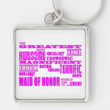 Maids of Honour Fun Gifts : Greatest Maid of Honou Key Chain
