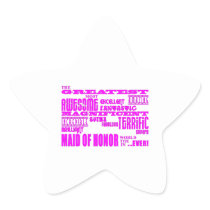 Maids of Honour Fun Gifts : Greatest Maid of Honou Stickers