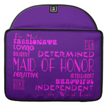 Maids of Honour Wedding Party Favours : Qualities Sleeves For MacBook Pro