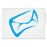 Mail Carrier Logo in Swish Drawing Style cards