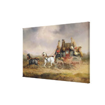 Mail Coaches on the Road: The Louth-London Royal M canvas prints