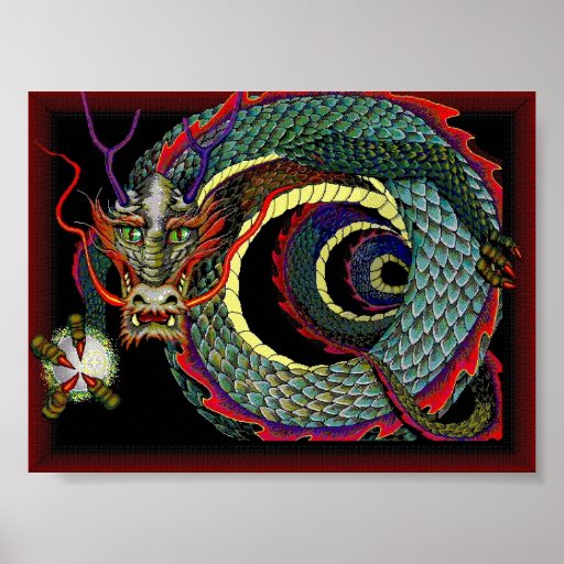 Mail de chance de dragon poster