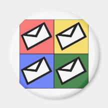 Mail Pop Art Magnets