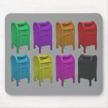 Mailbox POPART Gifts for Postal Workers Mouse Pads