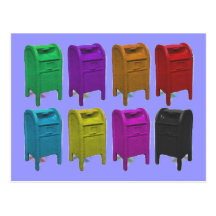 Mailbox POPART Gifts for Postal Workers Postcards