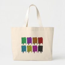 Mailbox POPART Gifts for Postal Workers Tote Bag