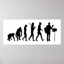 Mailman postman courier service gifts print