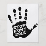 Main de Joseph Kony d'arrêt de Kony 2012 Prospectus Avec Motif