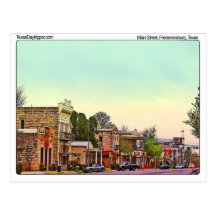 Main Street, Fredericksburg, TX Postcards