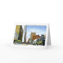 Main Street, Houston, Texas Greeting Cards
