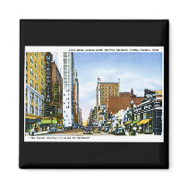 Main Street, Houston, Texas Fridge Magnets