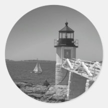 Maine_Black+White_7 Stickers