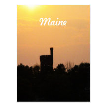 Maine Castle Tower Postcard
