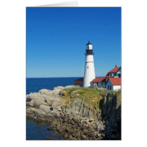 Maine Coastal Lighthouse Greeting Card