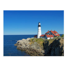 Maine Coastal Lighthouse Post Card