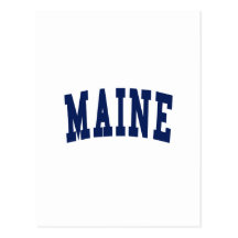 Maine College Postcard