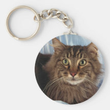 Maine Coon, brown tabby Keychain