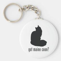 Maine Coon Cat Keychain