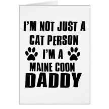 Maine Coon shirts cat Designs Cards