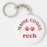 Maine Coons Rock Keychains