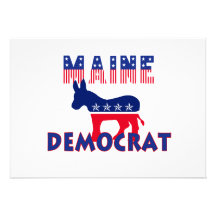 Maine Democrat Custom Invitations
