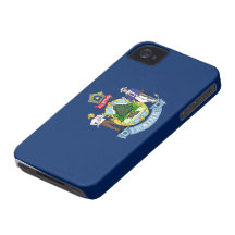 Maine Flag Case-Mate iPhone 4 Case