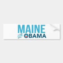 Maine For Barack Obama Biden Bumper Sticker