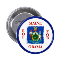 MAINE FOR OBAMA Button