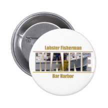 MAINE Image Text Series - Lobster Fisherman Pins