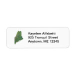Maine Map Address Label