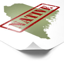 Maine Native with Maine Map Photo Art