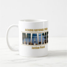 MAINE Picture Font Acadia National Park Mug