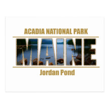 MAINE Picture Font Acadia National Park Post Cards