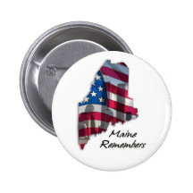 Maine Remembers Pinback Buttons